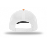 Embroidered Logo Hat – Orange/White